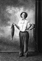 Portrait with carps, 1920's