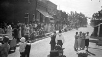1934 street scene parade, Brainerd Nebraska