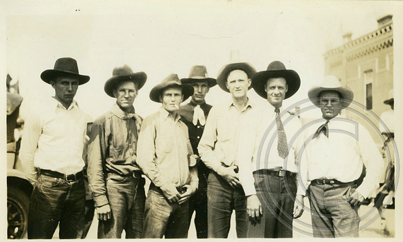 Cowboys during Buckaroo Days, Wahoo Nebraska, 1934